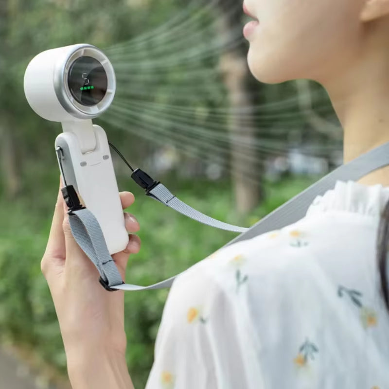 TurboBreeze - Handhållen Mini-turbofläkt för Resor och Vardagsbruk