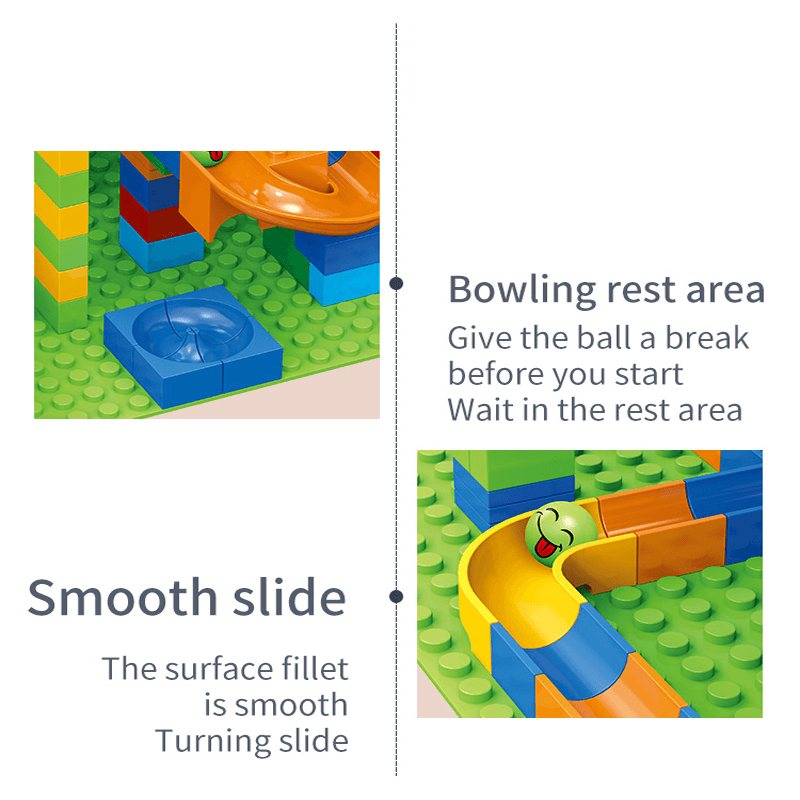 Marble Run Building Blocks - Creative Labyrinth with Slide and Ball Track for Kids - Educational Play for Problem Solving and Imagination