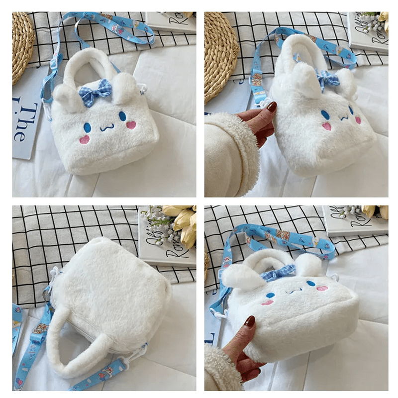 Sanrio Plyschväska – Bedårande Handväska med Cinnamoroll, Melody & Kuromi