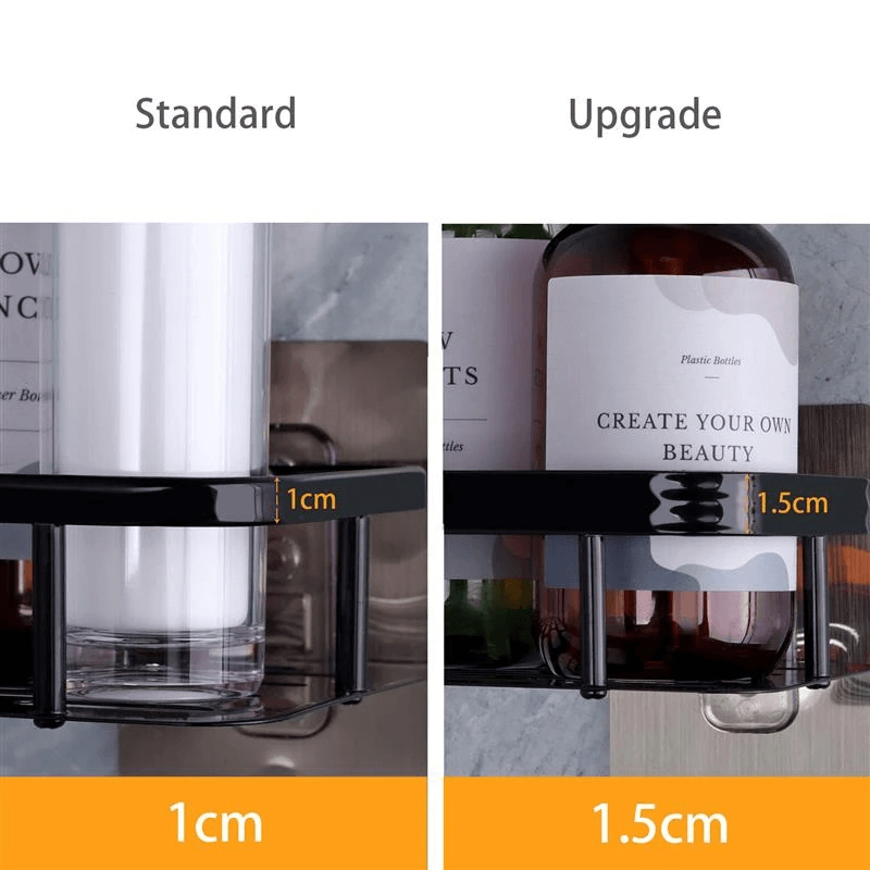 Vægmonteret opbevaringshylde – Udtrækkelig hjørnehylde til badeværelse