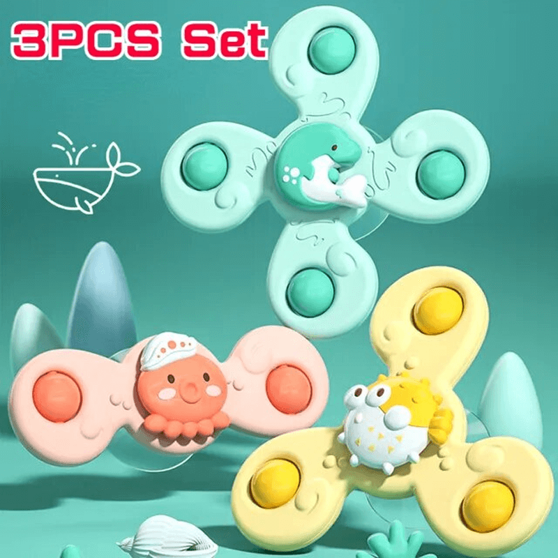 Baby Spinner Toys med Sugeffekt – Stimulerar Sensorisk och Kognitiv Utveckling