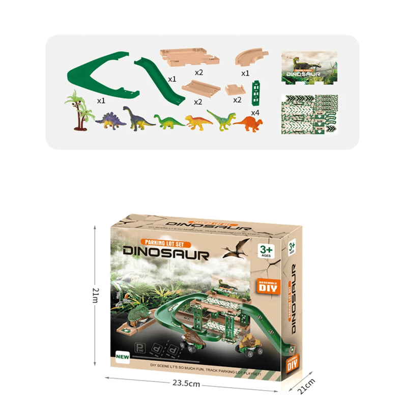 Bil Parkeringshus Leksaksset – Fri Montering med Flera Leksaksbilar och Olika Stilar