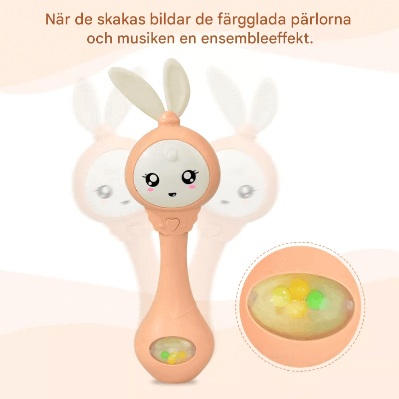 Baby Rattle med Blinkande Ljus och Musik – Greppvänlig och Säker