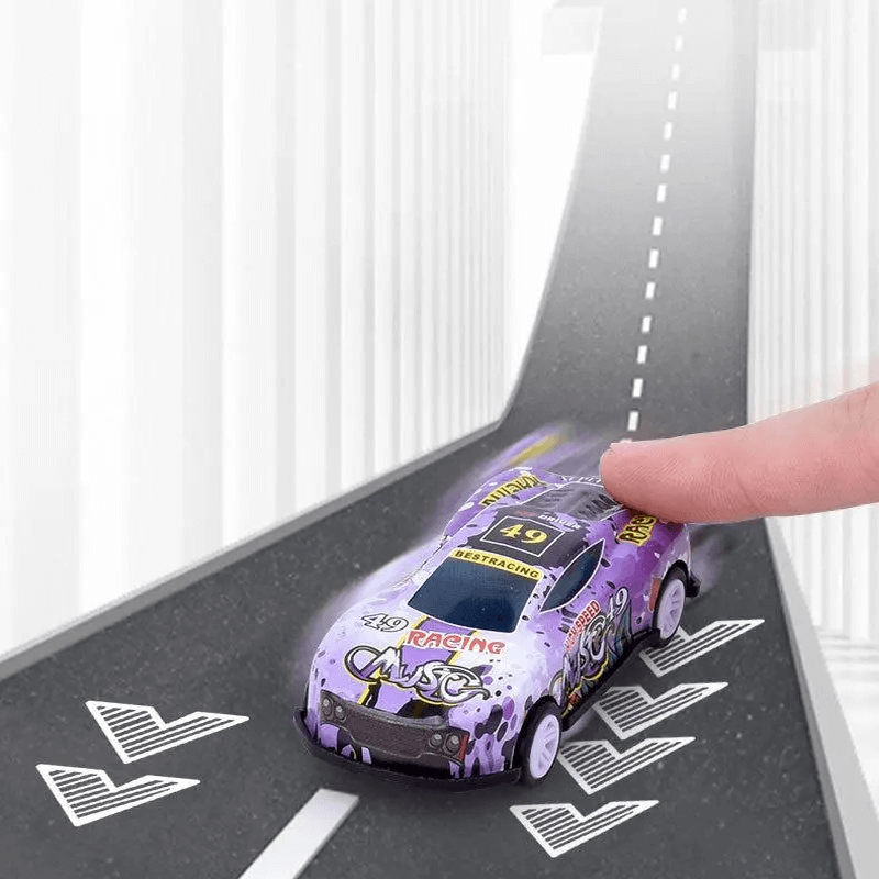 Barnens Mini Racingbilar Set – Robust Konstruktion och Återfjädring