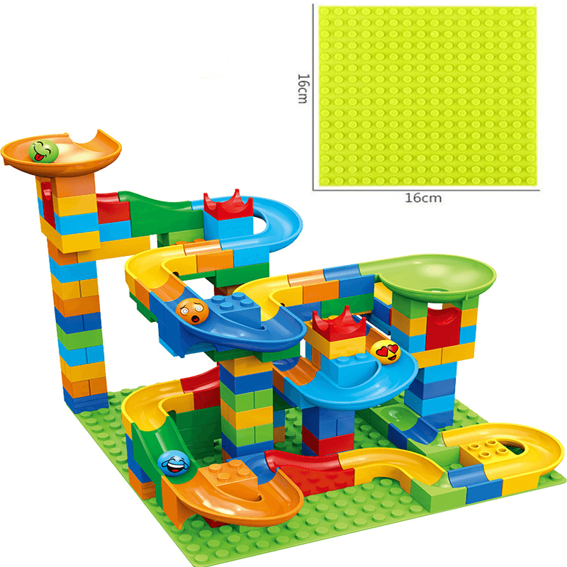 Marble Run Building Blocks - Creative Labyrinth with Slide and Ball Track for Kids - Educational Play for Problem Solving and Imagination