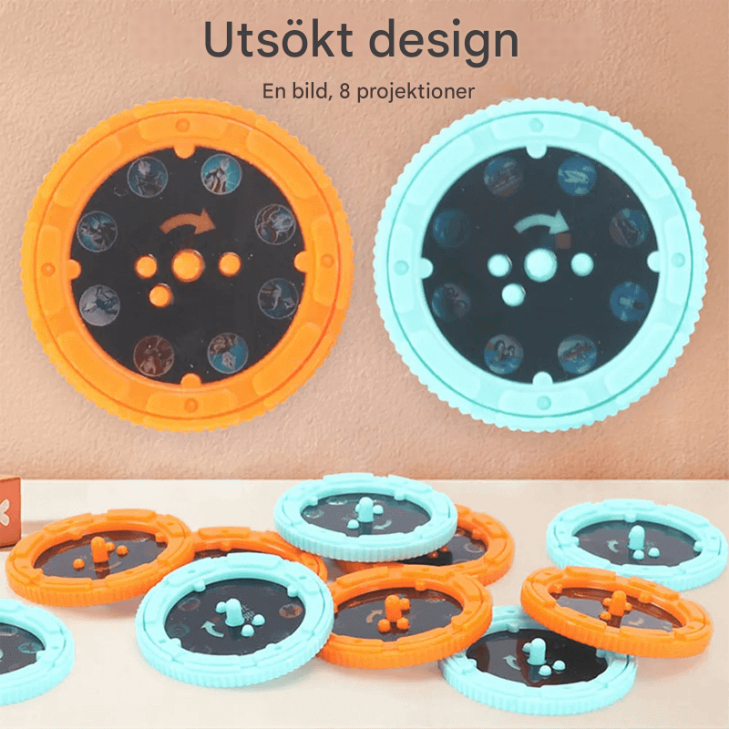 Pedagogisk Projektor Ficklampa – Magisk Leksak för Läggdags och Fantasi