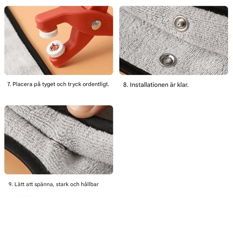 DIY Metall Tryckknapp Verktyg – Precisionsverktyg för Kläder, Läder och Hantverk