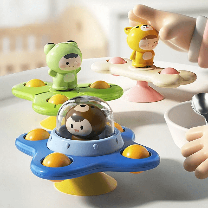 Baby Spinner Toys med Sugeffekt – Stimulerar Sensorisk och Kognitiv Utveckling