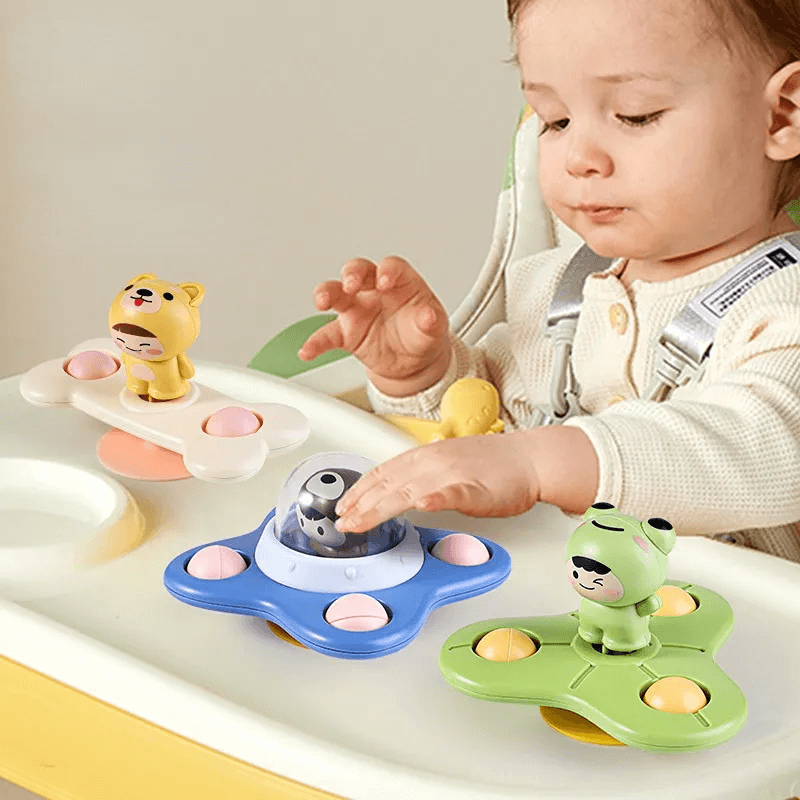 Baby Spinner Toys med Sugeffekt – Stimulerar Sensorisk och Kognitiv Utveckling