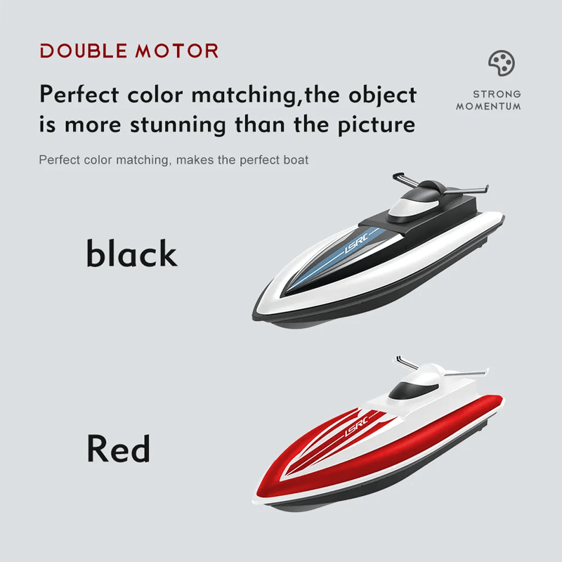 Hurtig fjernstyret båd – 25 km/t racerbåd med IPX4 vandtæthed og vandkølesystem