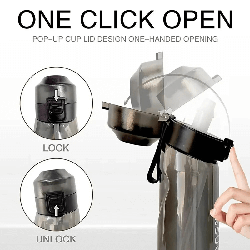 Air Vattenflaska med Doftringar 7 Kapslar 650ml