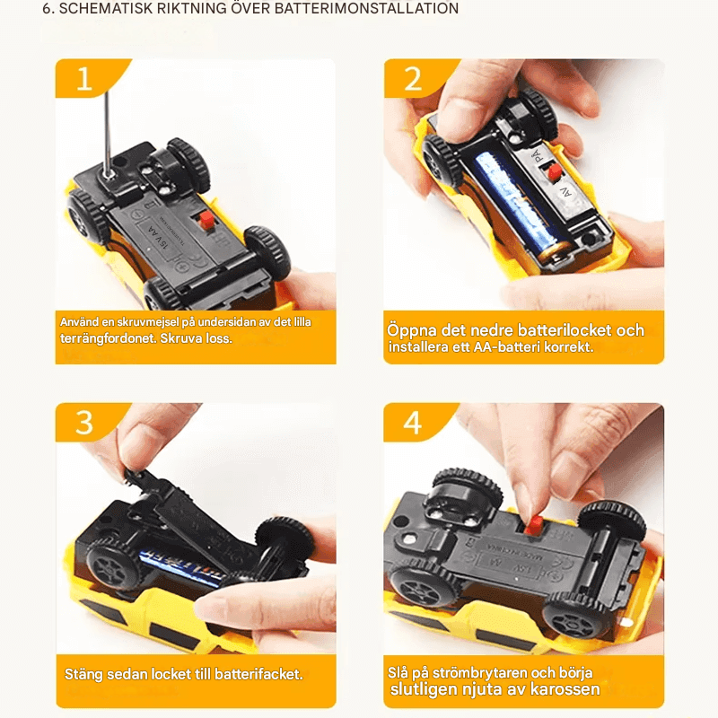 Ingenjörsbilbana – Byggbar Racerbana med Mini Ingenjörsbilar för Barn