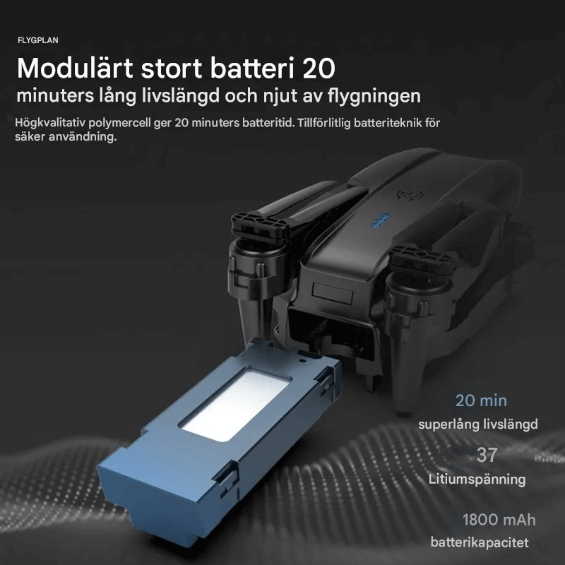 Mini Fjärrkontrollerad Drönare med 4K Kamera – Hopfällbar & Stabil Flygning