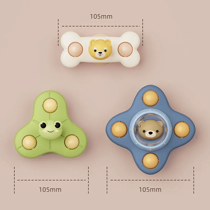 Baby Spinner Toys med Sugeffekt – Stimulerar Sensorisk och Kognitiv Utveckling