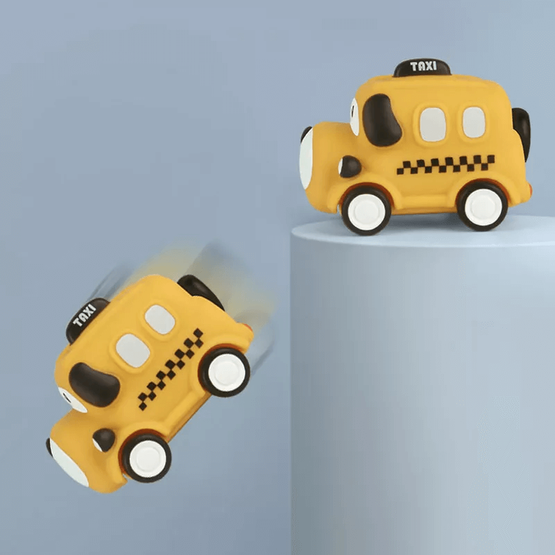 Mini Dragbakningsbil för Småbarn – Gummibilsdesign och Utbildande Lek