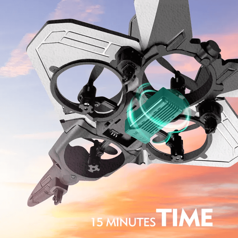 RC Stridsflygplan i Tåligt EPP Skum med LED-ljus | Fjärrstyrt Flygplan 2.4GHz för Nybörjare & Barn – Modellflyg med 360° Loop & Lång Flygtid