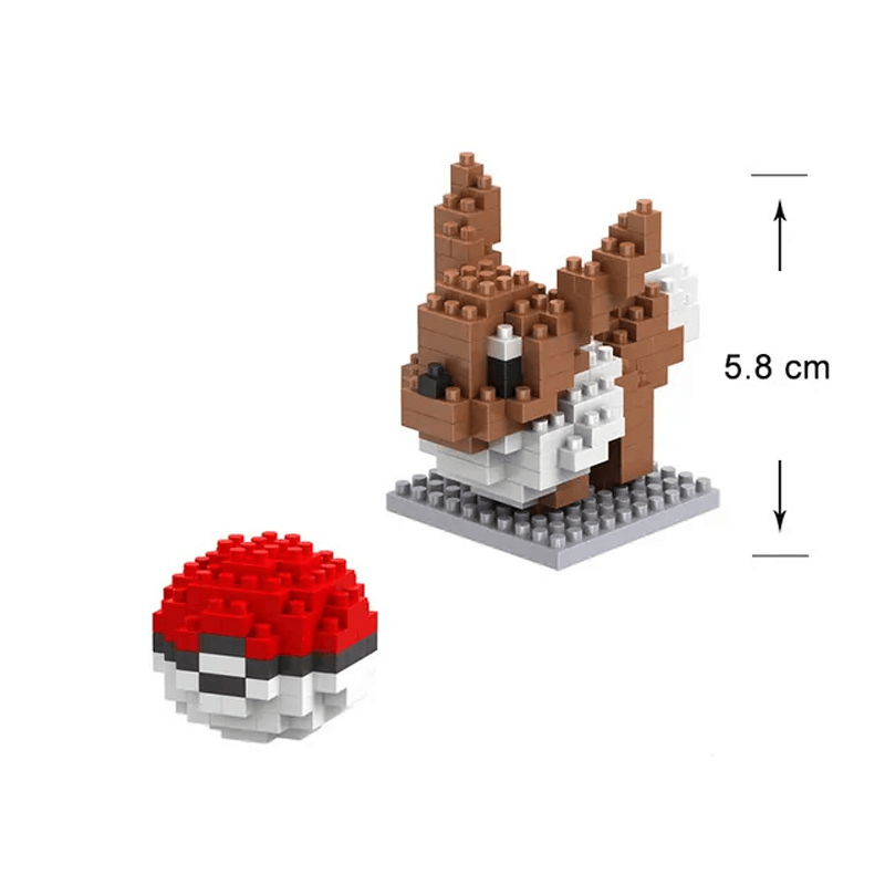 Poke Character Nanoblocks Anime Building Blocks