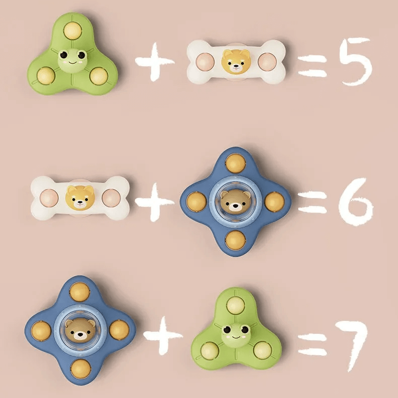 Baby Spinner Toys med Sugeffekt – Stimulerar Sensorisk och Kognitiv Utveckling