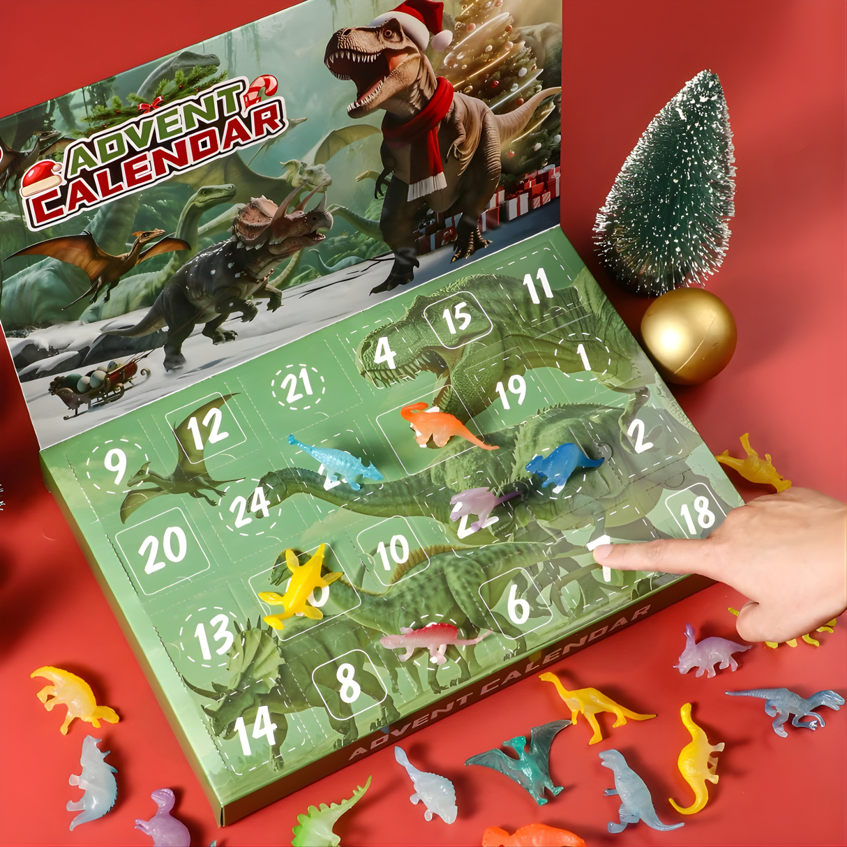 DinoBlaze - Christmas Calendar with Dinosaurs | 24 Surprises with Brilliant & Classic Dinosaurs for Kids
