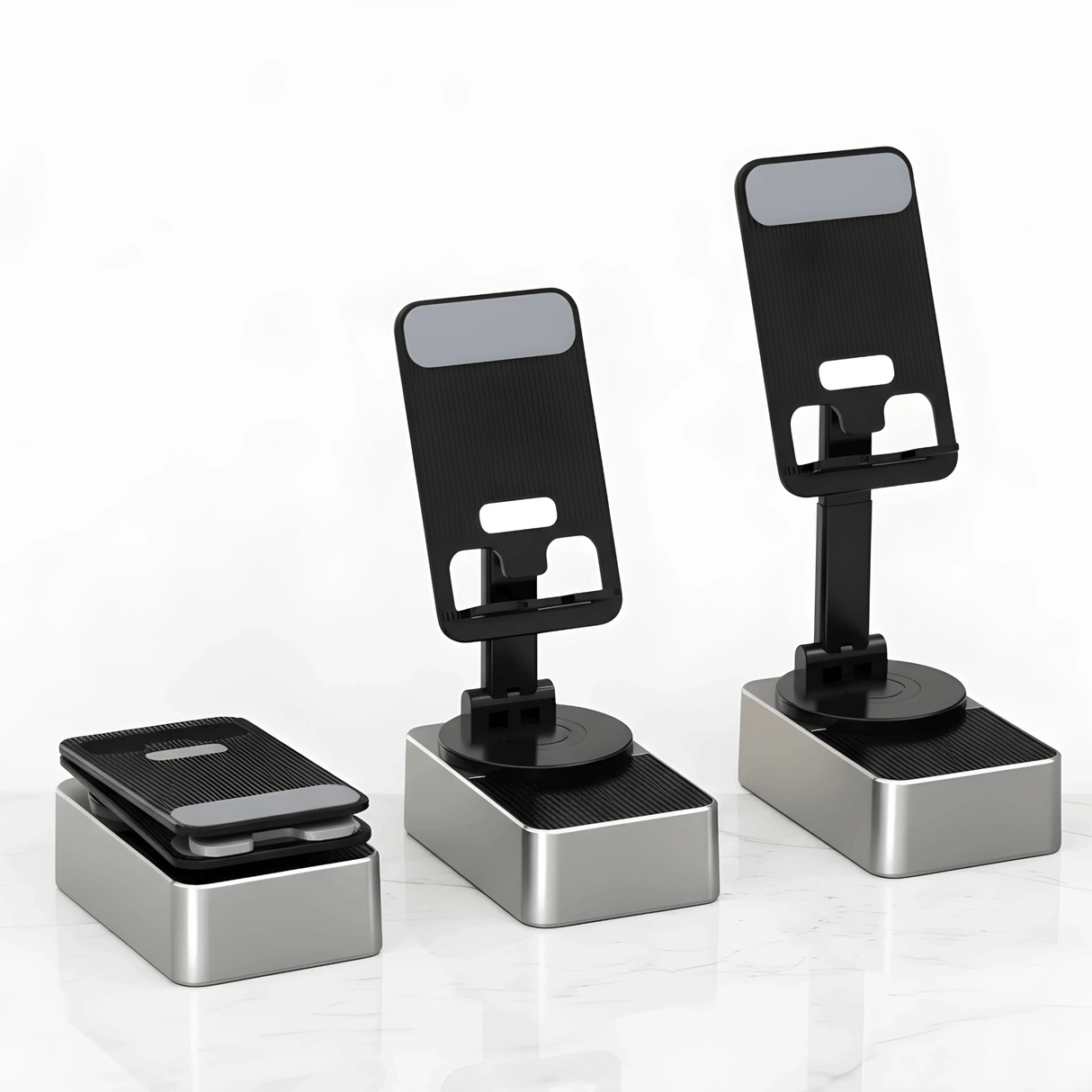 EchoStand – 5-i-1 Trådlös Bluetooth Högtalare, Mobilhållare & Powerbank för Resa, Hem och Fest