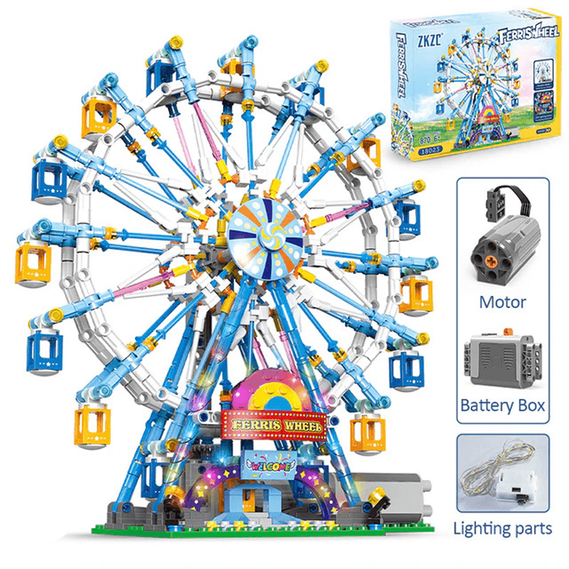 Ferris Wheel Kit with Lighting - 813 Pieces