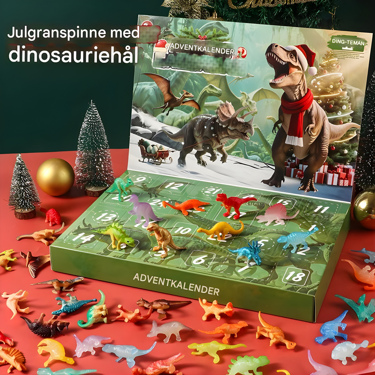DinoBlaze - Christmas Calendar with Dinosaurs | 24 Surprises with Brilliant & Classic Dinosaurs for Kids