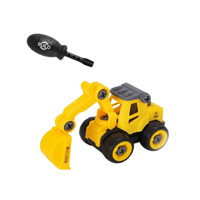 Pusselsimulering Grävmaskinsleksak – Gör-det-själv Byggbar Leksak för Barn