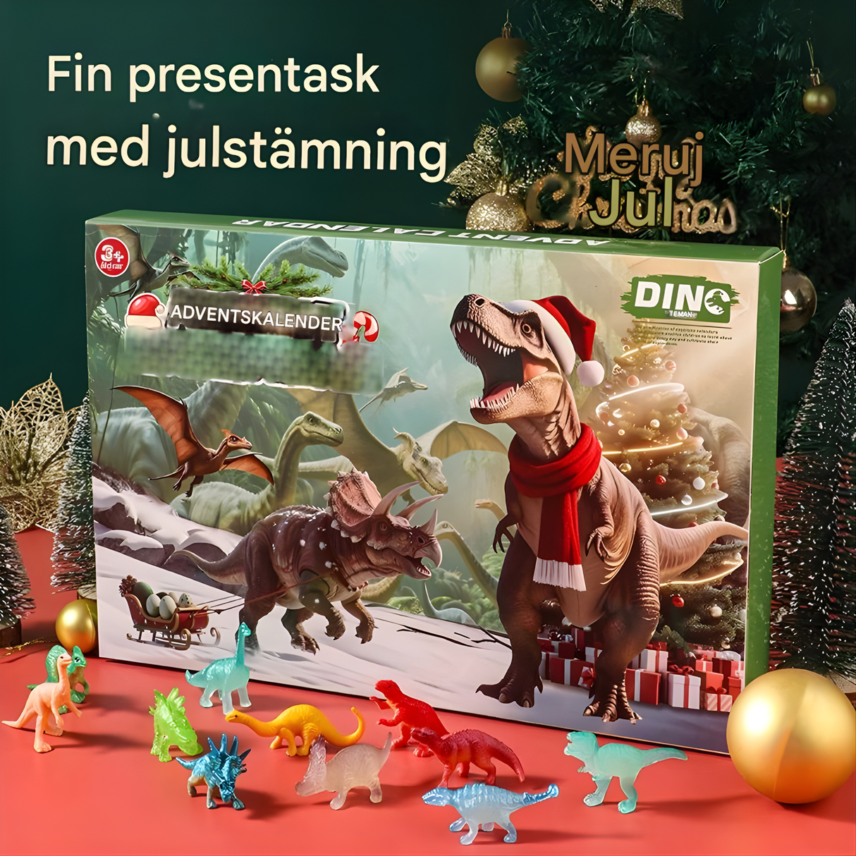 DinoBlaze - Christmas Calendar with Dinosaurs | 24 Surprises with Brilliant & Classic Dinosaurs for Kids