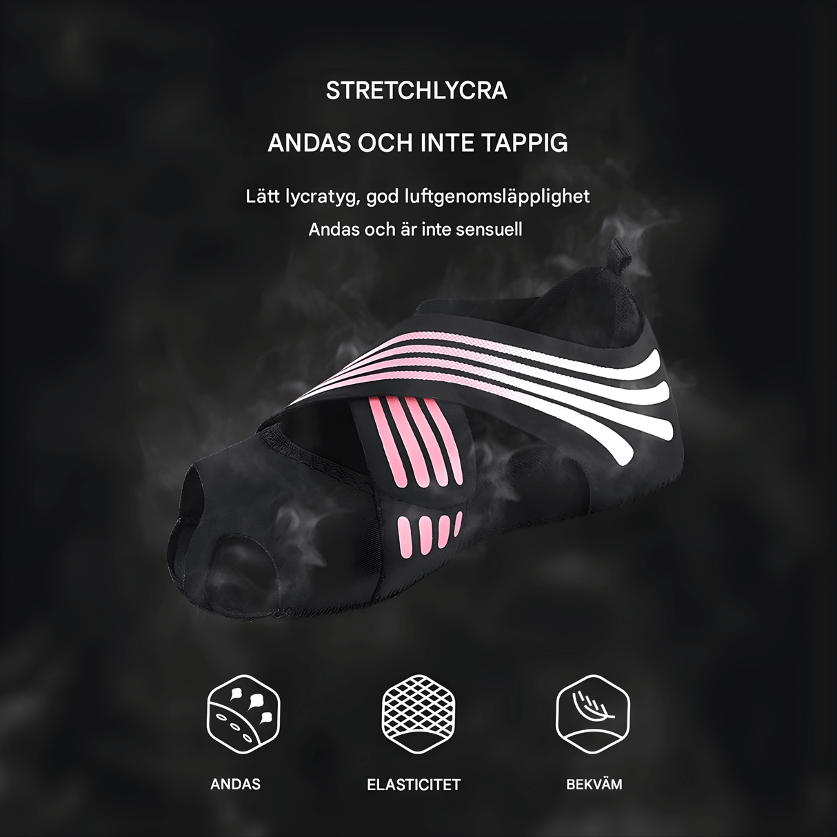 FlexStep - Non-slip Yoga Socks with Breathable Lycra & Extra Stability for Pilates, Dance and Fitness