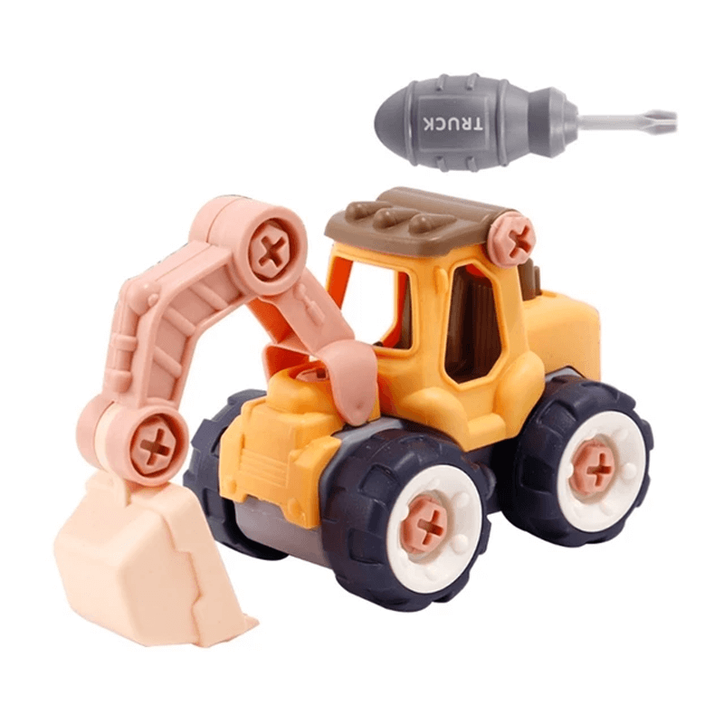 Mini Grävmaskin Byggset – Säker och Hållbar Lek för Barn