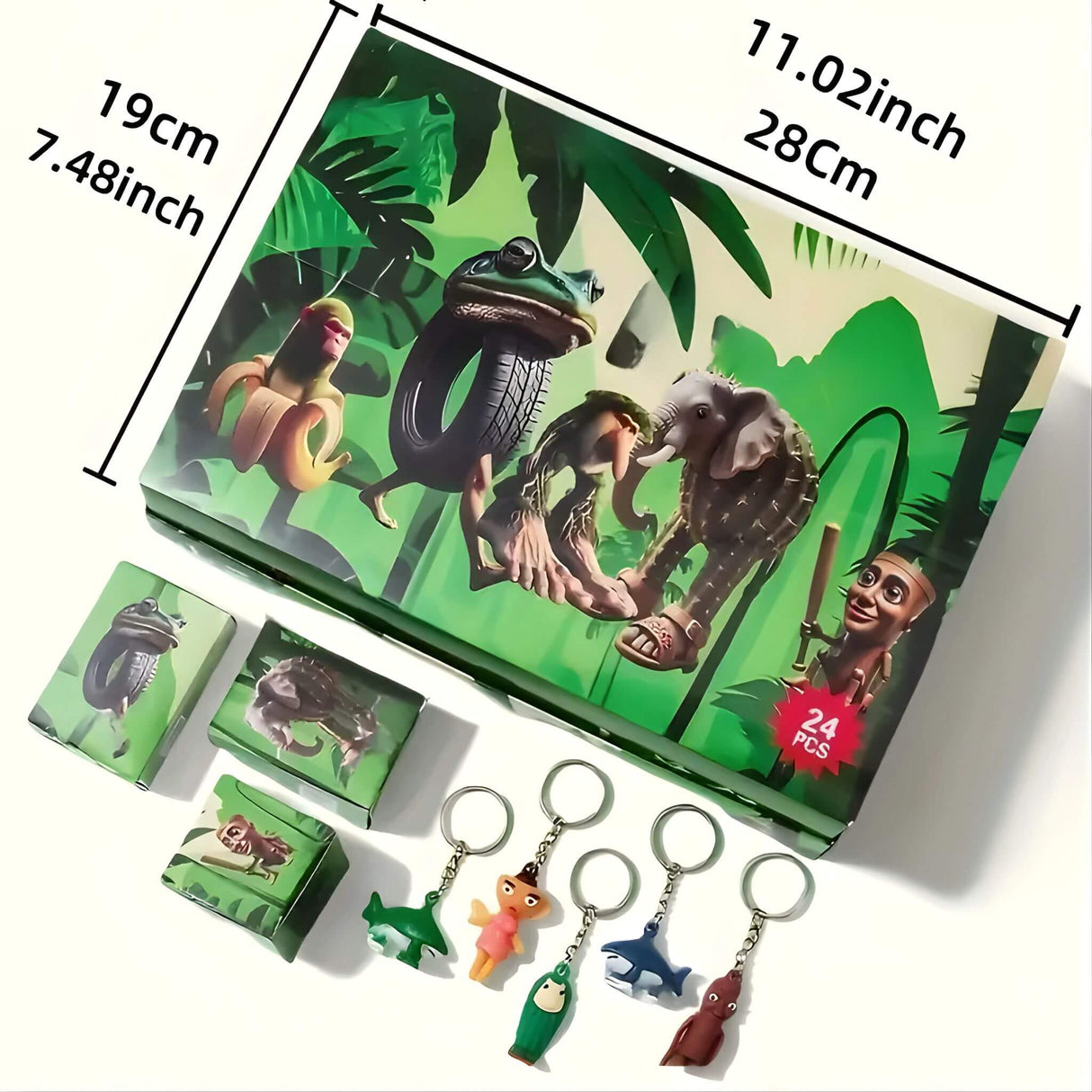 BlinkBox - 24 Italian Mindrot Blind Box Figures & Keychains in Mystery Collector's Set