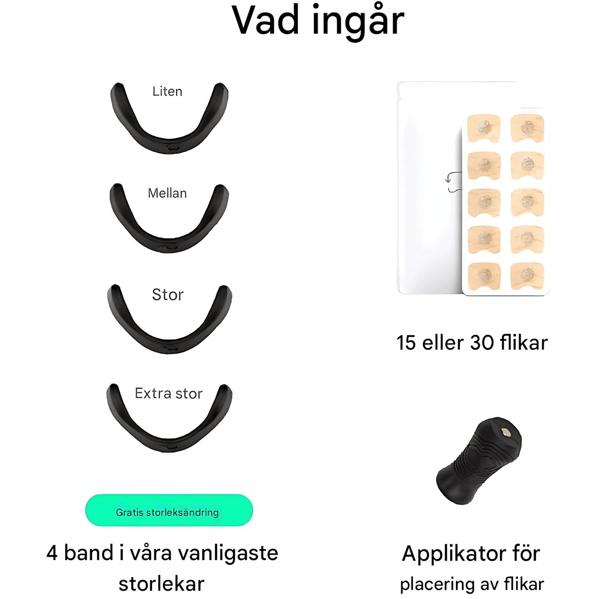 AirNite – Anti-Snarkningskit i Svart eller Vitt med Näsklipp & Andningstabs för Bättre Nässandning