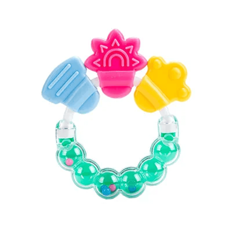 Tandvänlig Babyleksak – Silikon Rassel och Tugga-bit