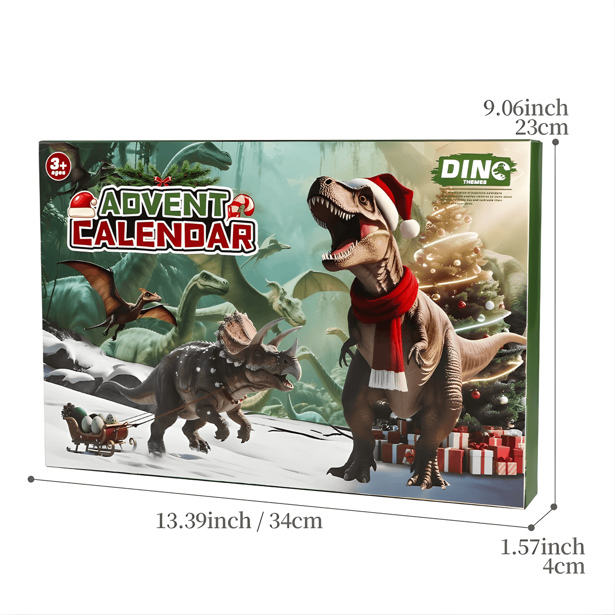 DinoBlaze - Christmas Calendar with Dinosaurs | 24 Surprises with Brilliant & Classic Dinosaurs for Kids
