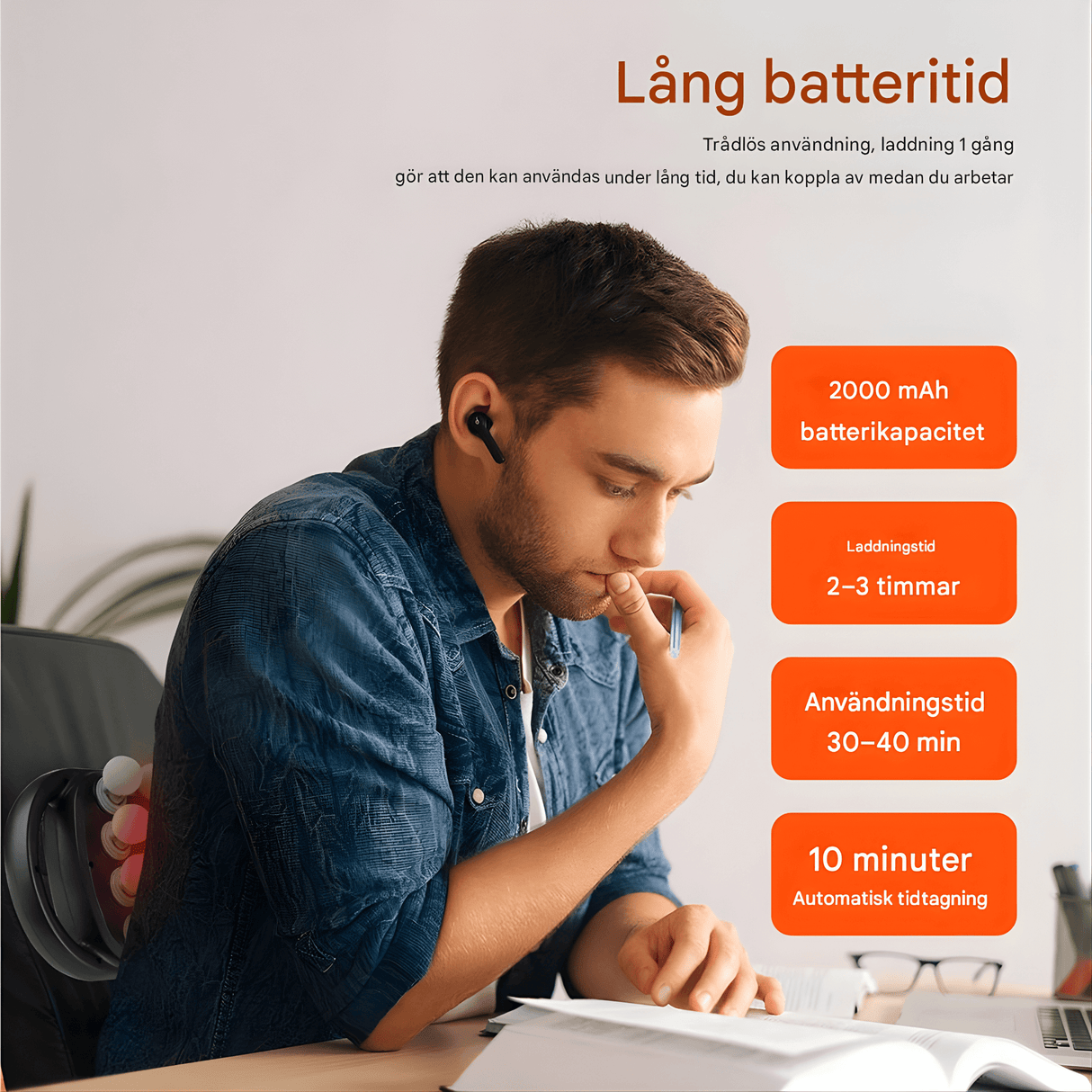 PulseRelief - 16-hoved-massagepistol med 9 tilstande & 20 intensitetsniveauer til hele kroppen