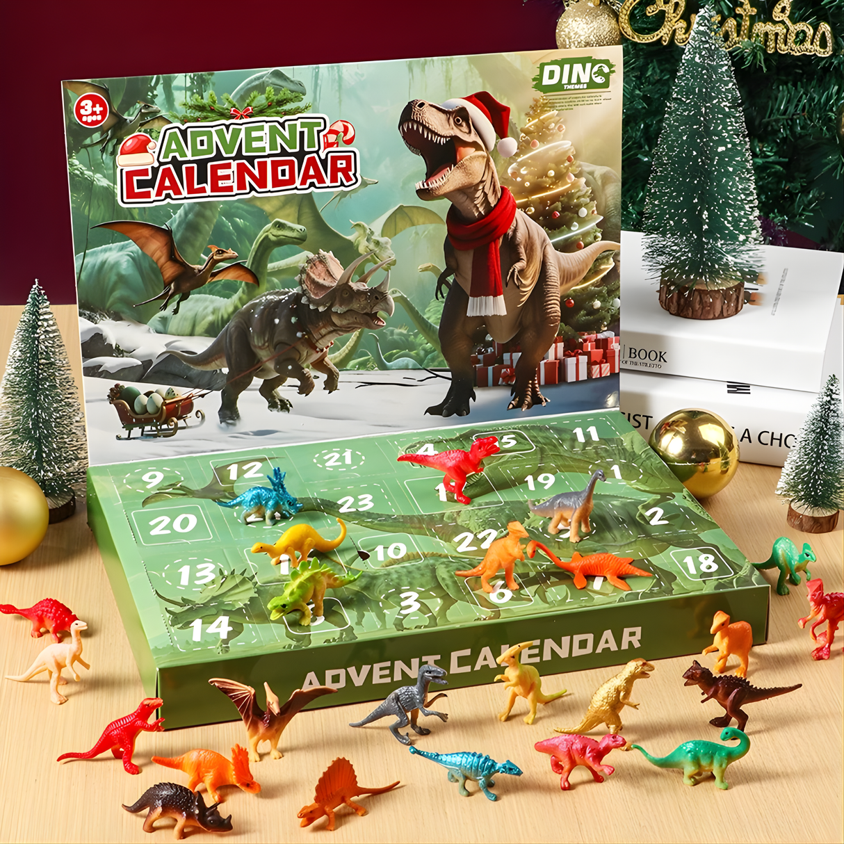 DinoBlaze - Christmas Calendar with Dinosaurs | 24 Surprises with Brilliant & Classic Dinosaurs for Kids
