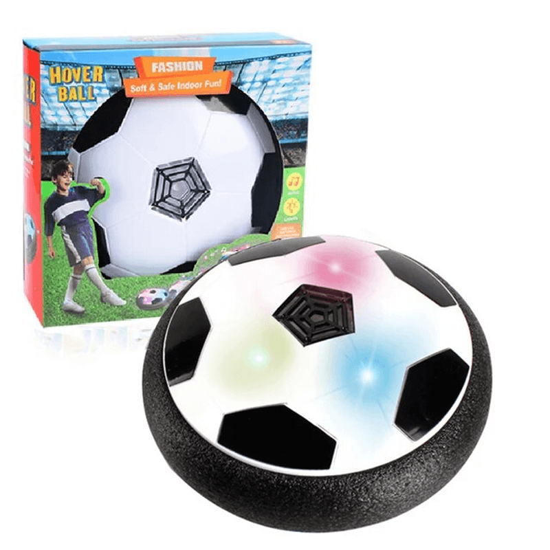 HoverKick - Floating LED Football Toy with Foam Shock Absorber for Indoor Football Games