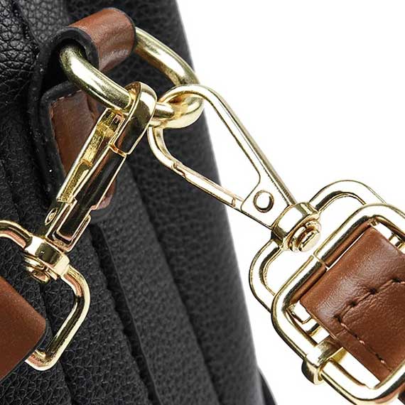 Modeva - Designerinspirerad Vintage Läderhandväska med Hink och Axelrem