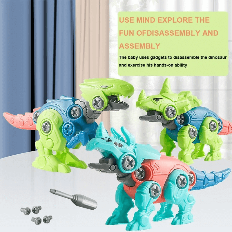 Dinosaur Egg Kit - Surprise Egg with Building Blocks, Disassemble and Assemble Your Own Dinosaurs, DIY Blindbox Toy for Kids