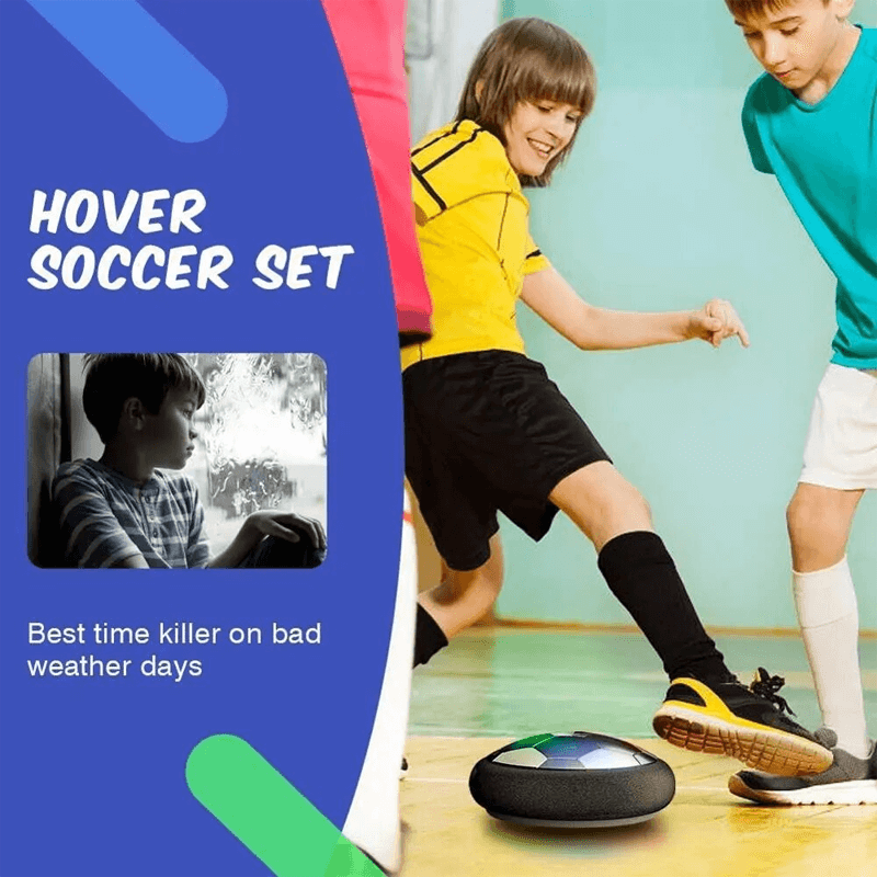 HoverKick - Floating LED Football Toy with Foam Shock Absorber for Indoor Football Games