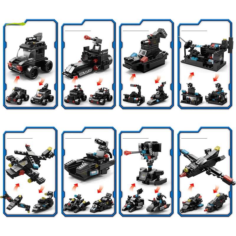Mechanical Transformation Building Blocks 27-in-1