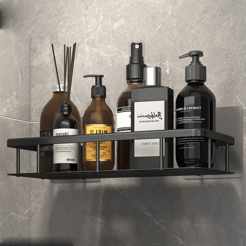 Vægmonteret opbevaringshylde – Udtrækkelig hjørnehylde til badeværelse