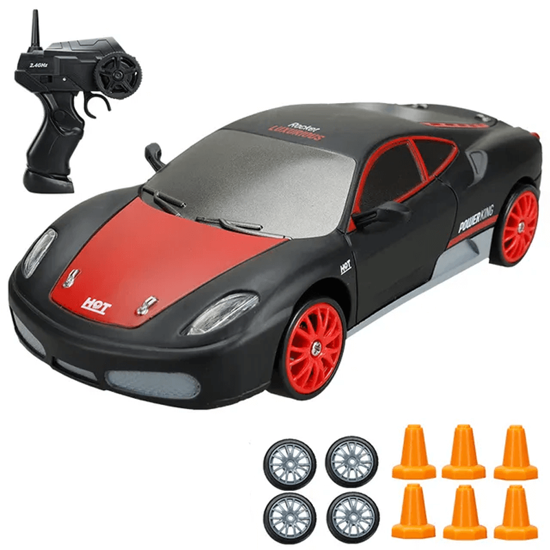1:24 RC Drift Car with Four Wheel Drive - 15km/h High Speed and Dynamic Racing