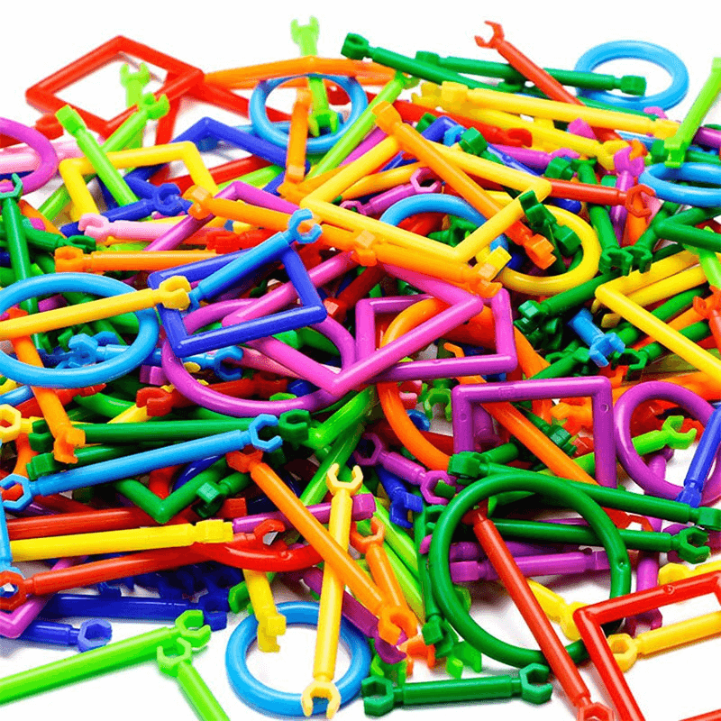 280 pcs Smart Puzzle Sticks - Building Blocks for Kids, 3D Puzzles and Educational Building Set, Creative Connecting and Construction Kit