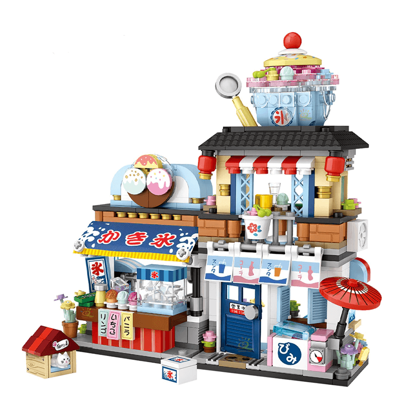 Japanese Street Mini Building Blocks - DIY Model