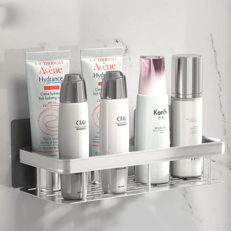 Vægmonteret opbevaringshylde – Udtrækkelig hjørnehylde til badeværelse