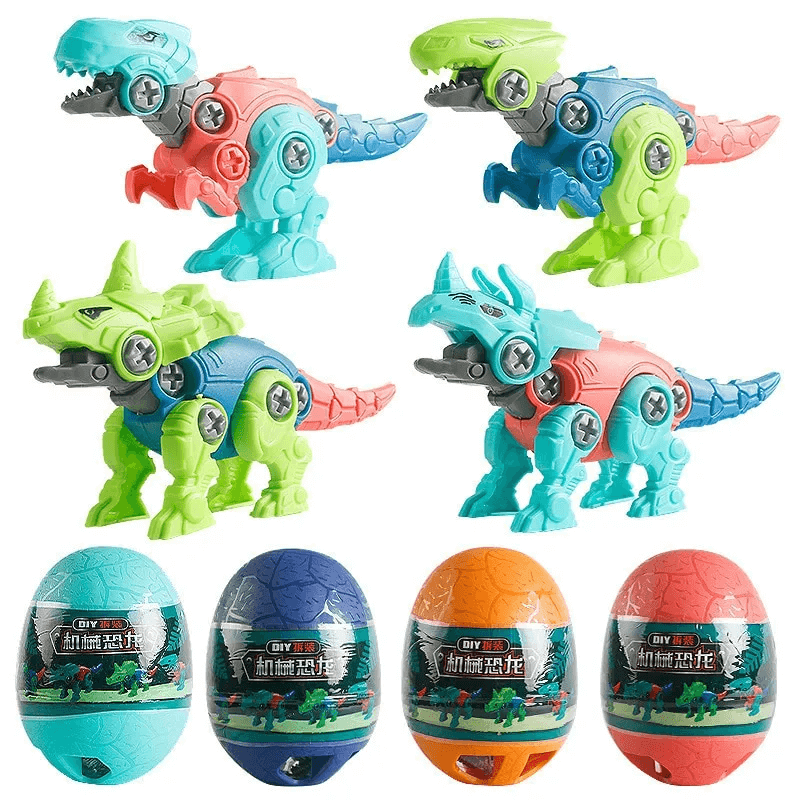 Dinosaur Egg Kit - Surprise Egg with Building Blocks, Disassemble and Assemble Your Own Dinosaurs, DIY Blindbox Toy for Kids