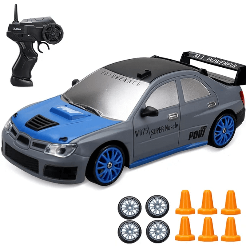 1:24 RC Drift Car with Four Wheel Drive - 15km/h High Speed and Dynamic Racing