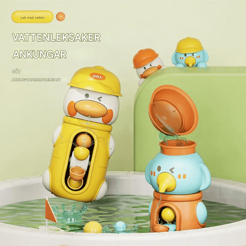 Badleksak Vattenhjul – Roterande Leksak för Småbarn, Batterifri