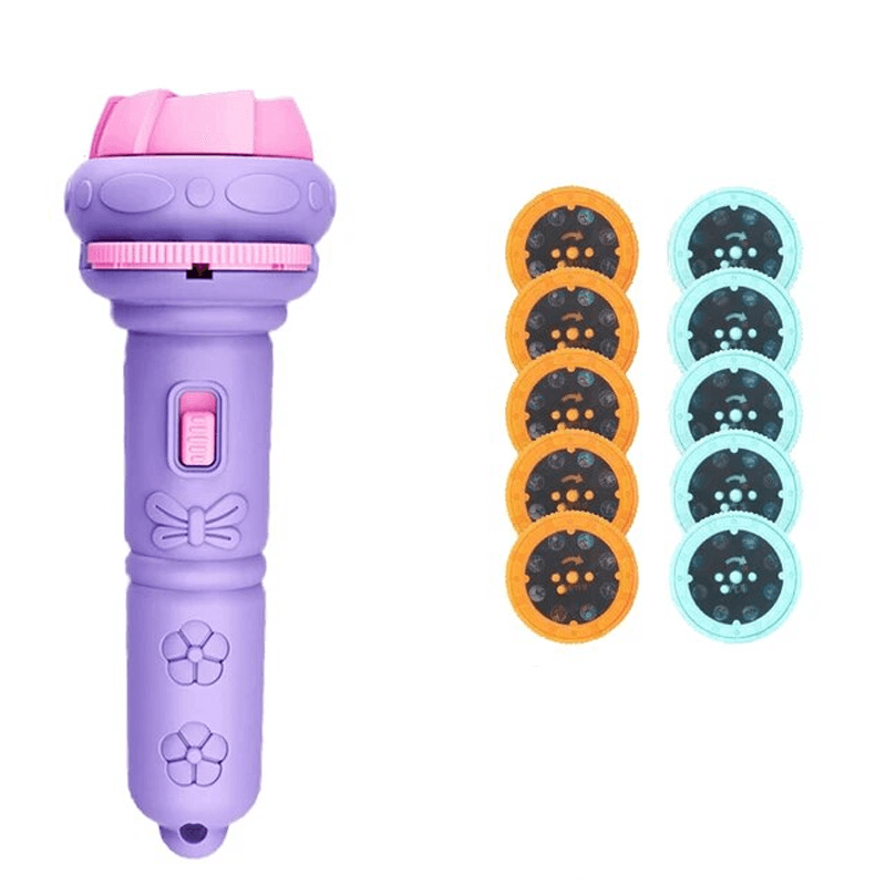 Pedagogisk Projektor Ficklampa – Magisk Leksak för Läggdags och Fantasi